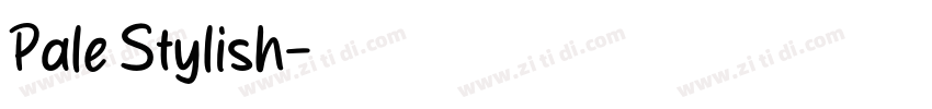 Pale Stylish字体转换